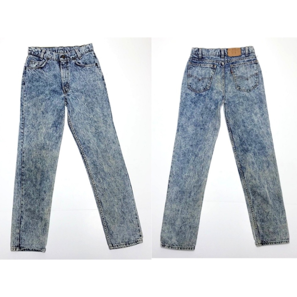 SOLD Levis Orange Tab Acid Wash Jeans Destroyed - Picture 1 of 8